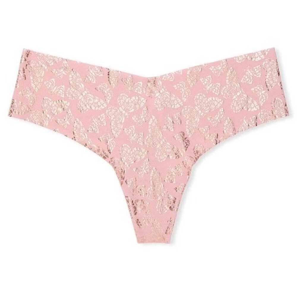 Victoria's Secret Sexy Pink-Gold Thongs Panty